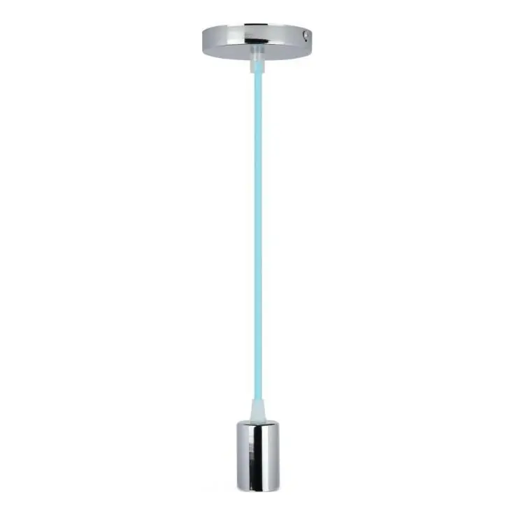 Napájecí kabel 1xE27/60W/230V světle modrá/lesklý chrom Objednat Nyní