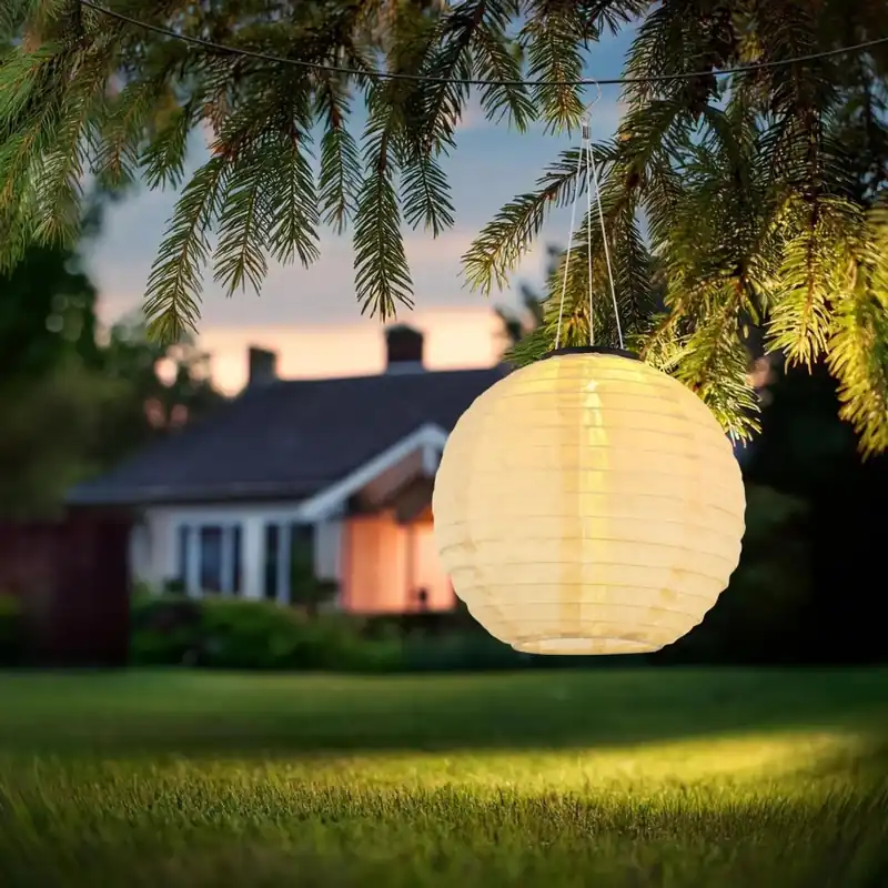 Aktuální Globo - LED Závěsné solární svítidlo LED/0,5W/3V IP44 300 mAh béžová