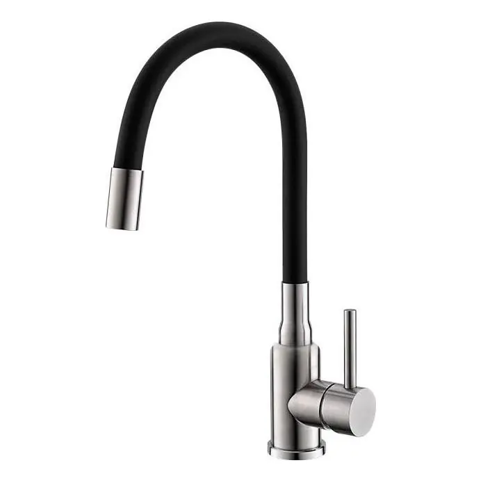 Horká Nabídka ALVEUS 1144432 - Dřezová baterie s flexibilním ramínkem MINTAS 34 cm nerez/černá