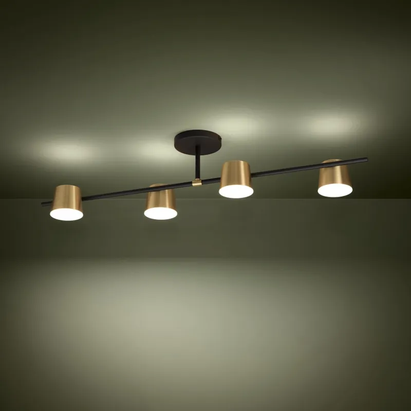 Eglo - LED Přisazený lustr 4xGU10/4,6W/230V 3000K zlatá Novinka