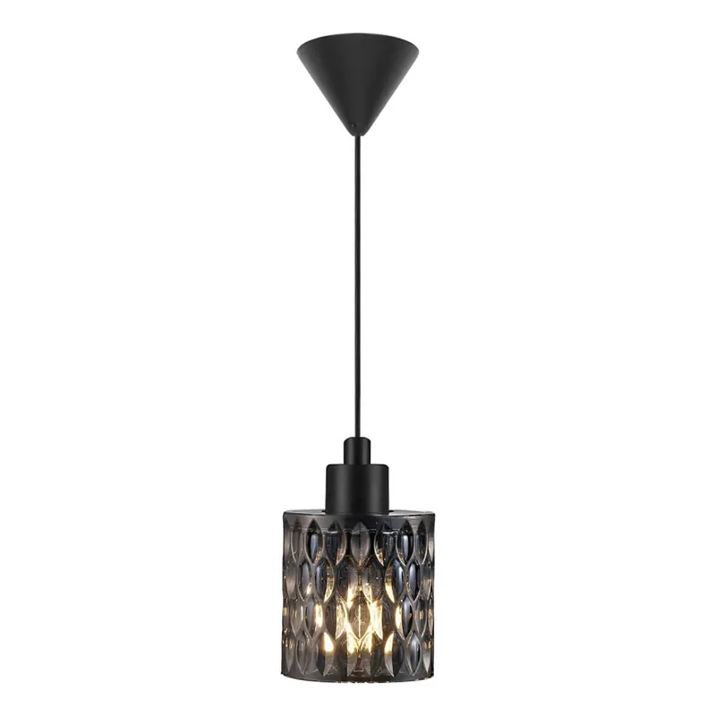 Nordlux - Lustr na lanku HOLLYWOOD 1xE27/60W/230V pr. 10,8 cm kouřová Cenově Výhodný
