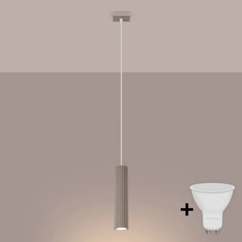 Omezená Nabídka Brilagi - LED Lustr na lanku CRESTO 1xGU10/10W/230V taupe
