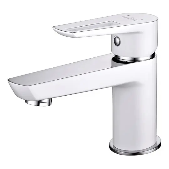 Cersanit S951-047 - Umyvadlová baterie MILLE 13,4 cm bílá + výpusť Hit Sezóny