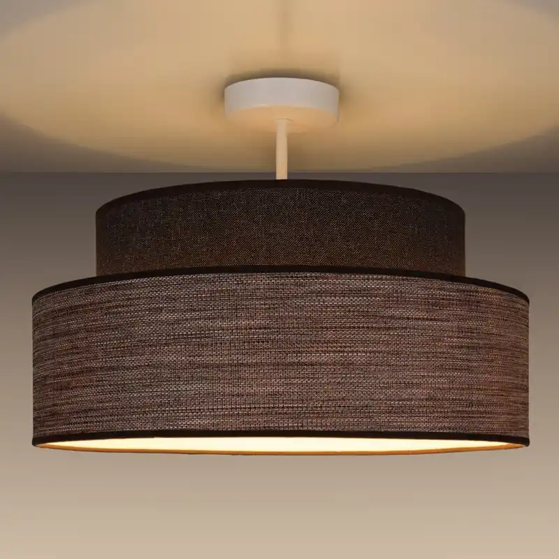 Přisazený lustr GRACE 1xE27/60W/230V pr. 40 cm hnědá/béžová Vrácení Zdarma