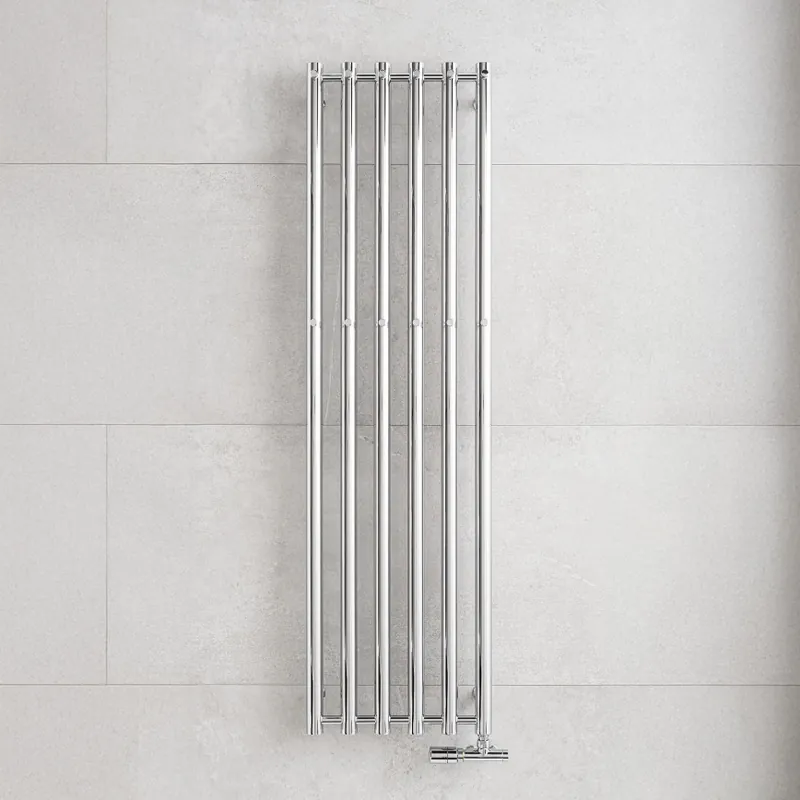 Sezónní Sleva P.M.H. R2C/6 - Koupelnový žebříkový radiátor ROSENDAL 525W 150 cm lesklý chrom