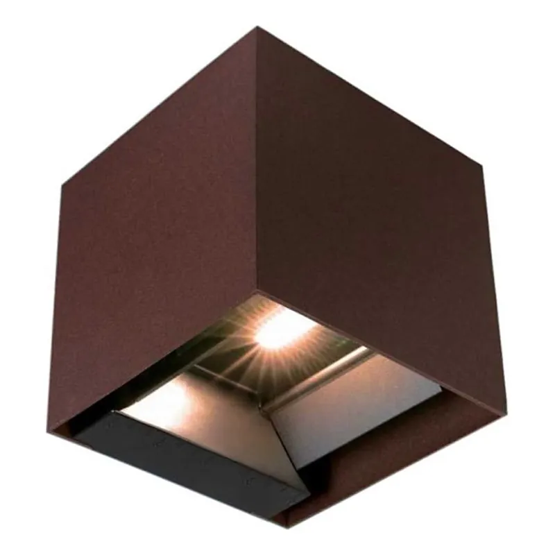 Zlevněný LED Solární nástěnné svítidlo se senzorem LED/9W/3,7V 3000/4000/5000K 2600 mAh IP65 hnědá