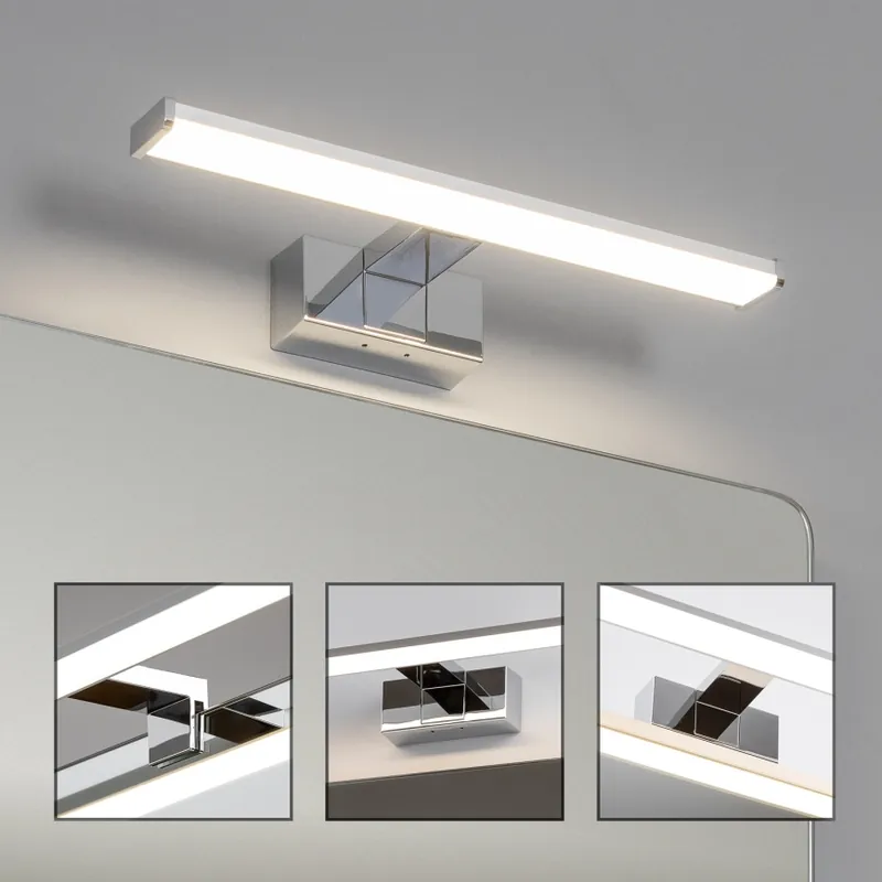 Brilagi - LED Koupelnové osvětlení zrcadla 3v1 VESTRA LED/8W/230V 40 cm IP44 lesklý chrom Výhodná Nabídka
