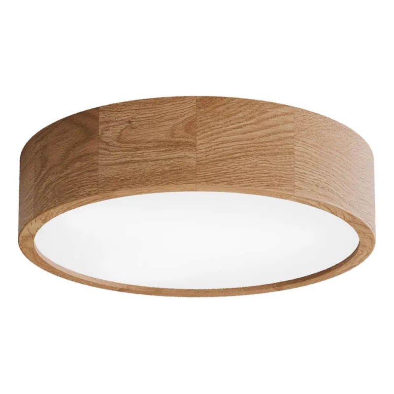 Koupelnové stropní svítidlo se senzorem CLEO 3xE27/24W/230V pr. 37,5 cm IP54 dub Nová Kolekce
