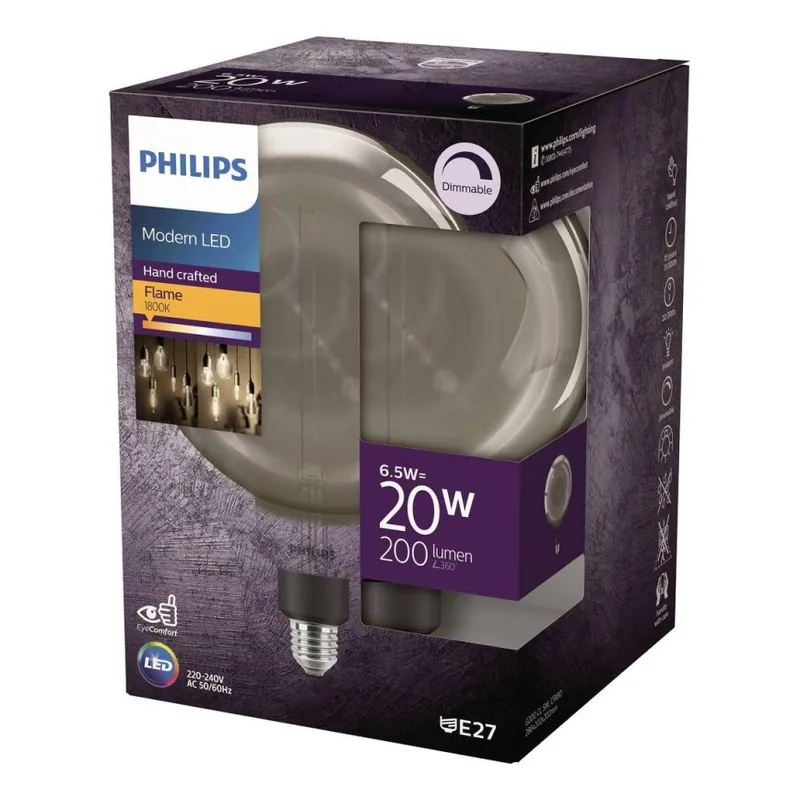 LED Stmívatelná žárovka FILAMENT G200 E27/6,5W/230V 1800K Jen Po Omezenou Doba