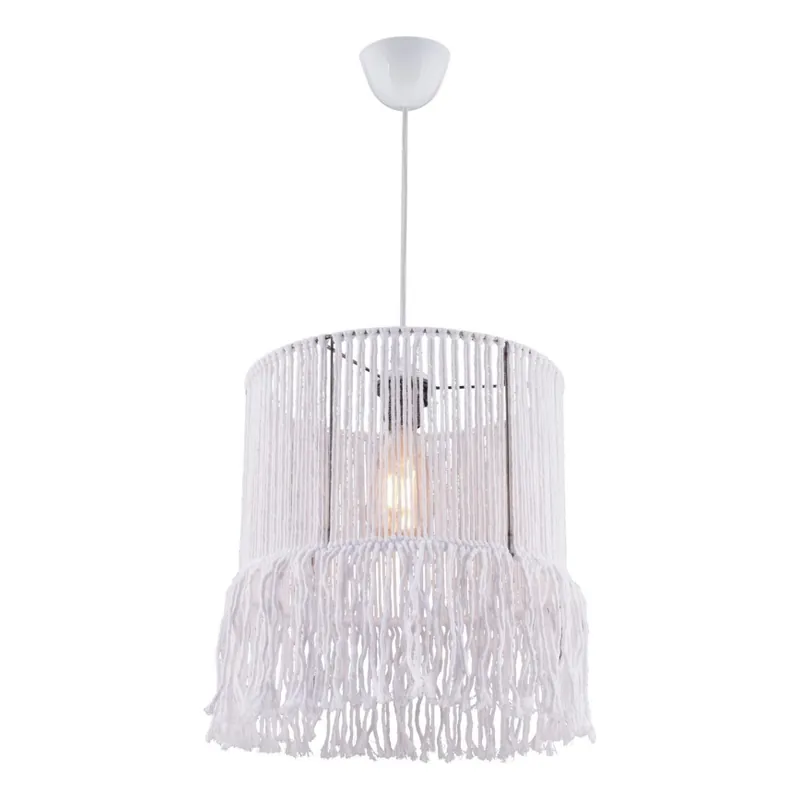 Lustr na lanku NESS MACRAME 1xE27/40W/230V bílá Rychlé Dodání