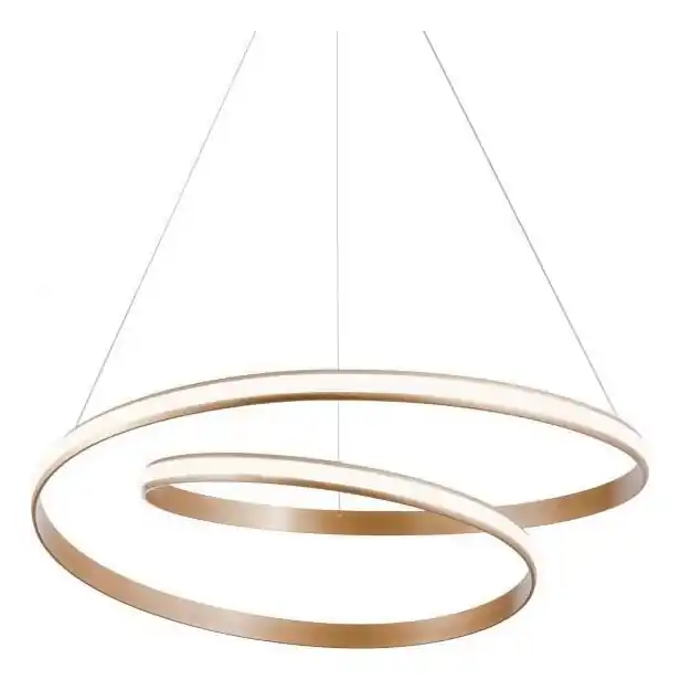 Rychlé Dodání Redo 01-1891 - LED Stmívatelný lustr na lanku TORSION LED/35W/230V pr. 75 cm bronzová