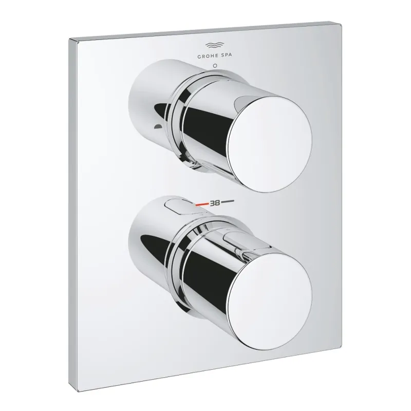 Dokud Zásoby Vydrží GROHE 27618000 - Termostatická krytka GROHTHERM F lesklý chrom
