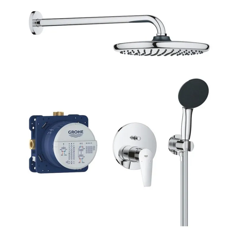 Vysoce Kvalitní GROHE 25293000 - Sprchový set START EDGE 250 mm lesklý chrom