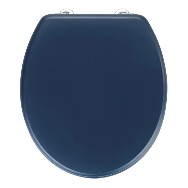 Omezená Nabídka WENKO 25172100-WC sedátko PRIMA 37x41 cm modrá/stříbrná