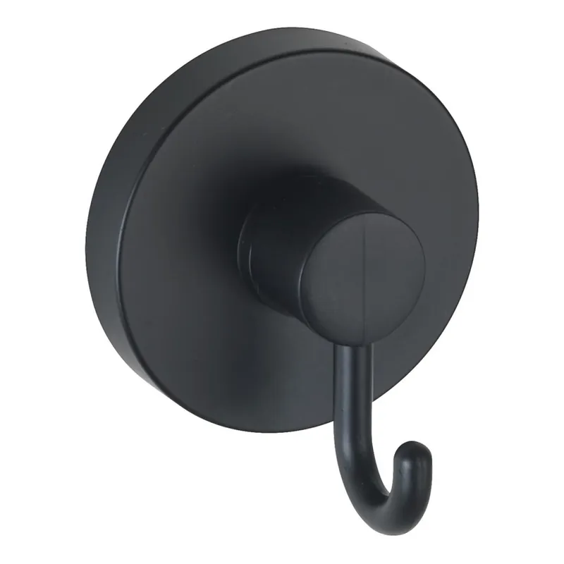 WENKO 24730100-Háček VACUUM-LOC RUND SCHW 6x6,7 cm černá Top Prodej