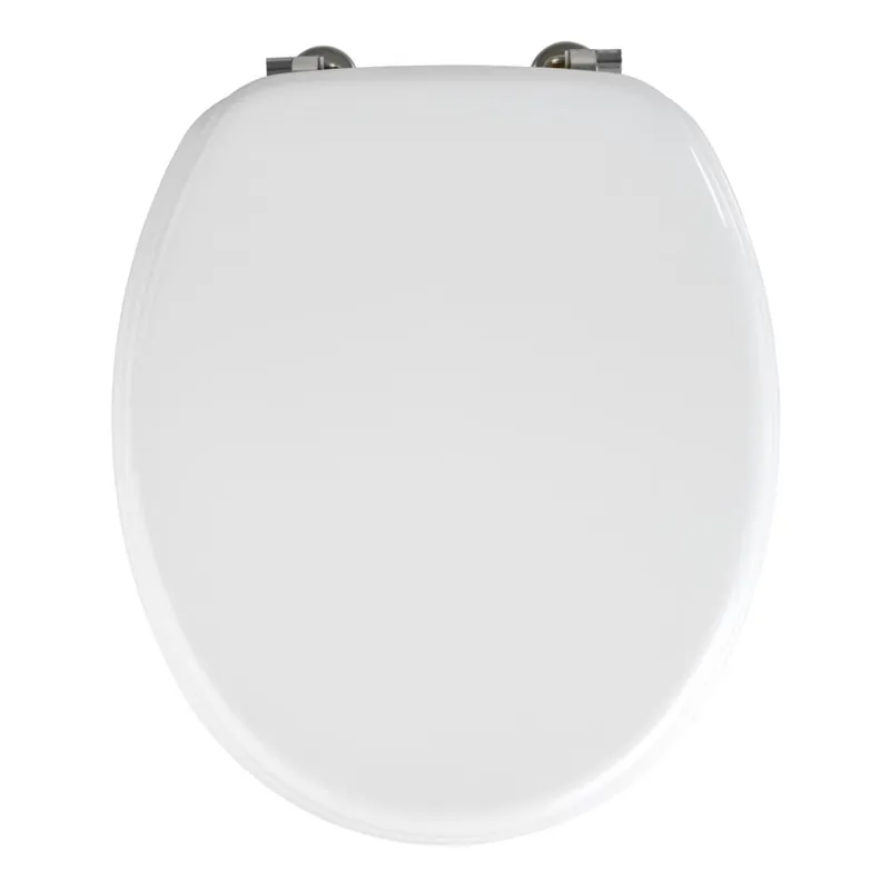 Vrácení Zdarma WENKO 154008100-WC sedátko VALENCIA 43x36 cm bílá/stříbrná