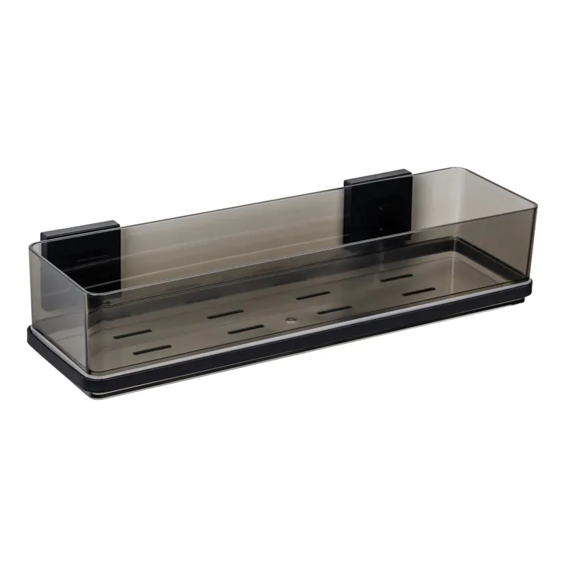 WENKO 71446800 - Polička VACUUM-LOC QUADRO ED 38,5x14,5 cm černá Dokud Zásoby Vydrží