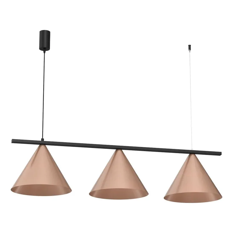 Výprodej Lustr na lanku CAPITAL 3xGX53/15W/230V rose gold