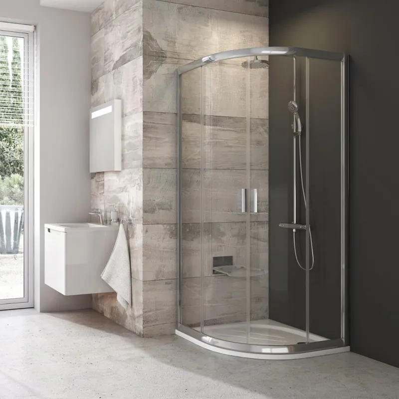 Ravak 3B240C00Z1B - Sprchový kout čtyřdílný čtvrtkruhový BLIX 80x80 cm lesklý chrom Aktuální