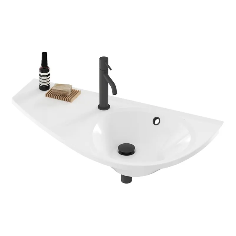 Ravak XJ1L1100000 - Závěsné umyvadlo AVOCADO 85x45 cm litý mramor/bílá Autentický