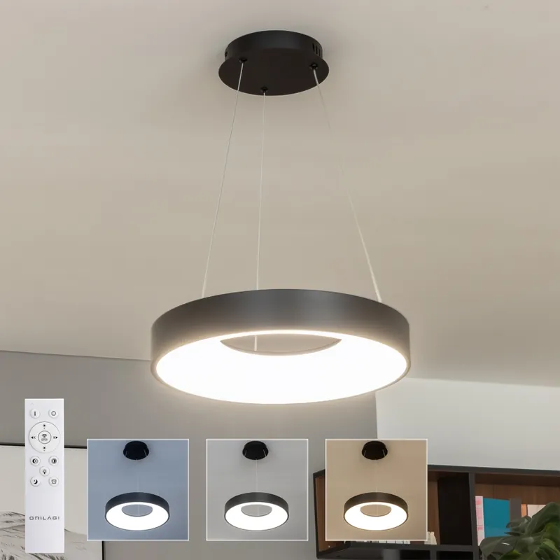 Výprodej Brilagi - LED Stmívatelný lustr na lanku FALCON II LED/67W/230V 3000-6500K pr. 40 cm černá + dálkové ovládání