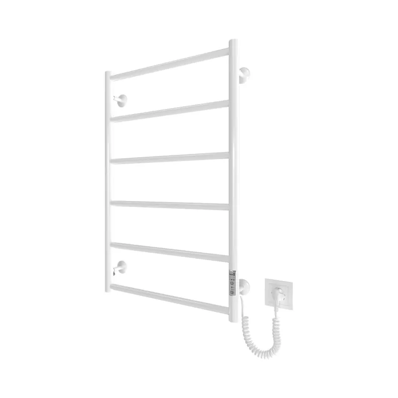 Koupelnový žebříkový radiátor CLASSIC 110W/230V 81x52 cm nerez/bílá pravá Speciální Cena