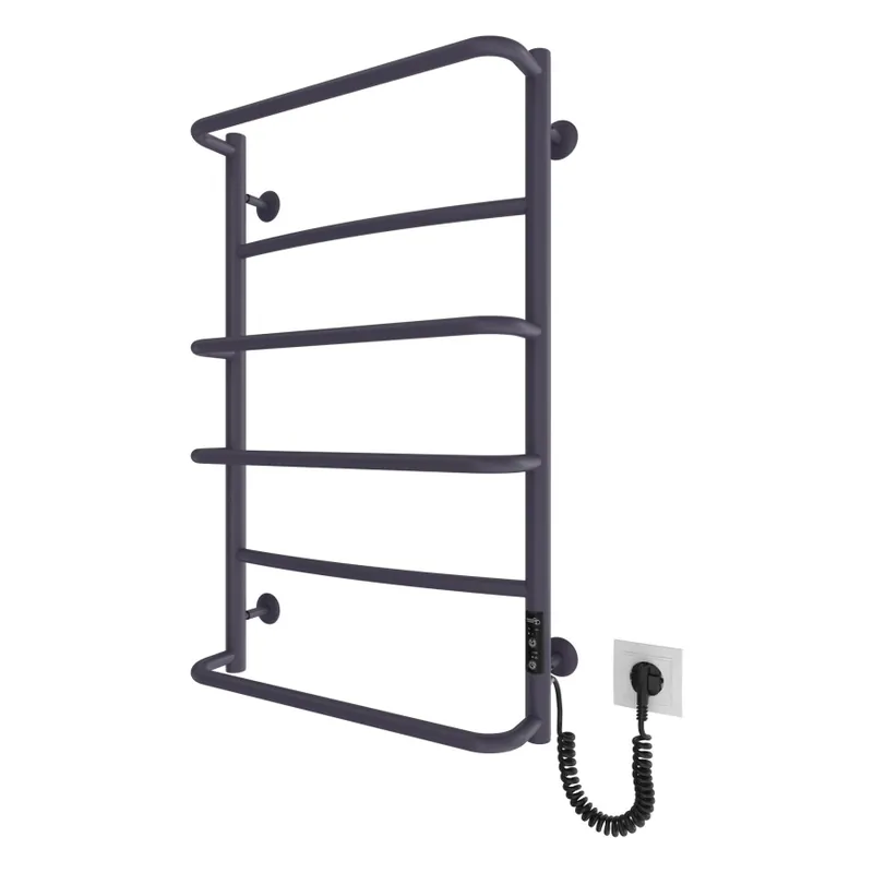 Nejlepší Cena Koupelnový žebříkový radiátor LUX 105W/230V 81x52 cm nerez/antracit pravá