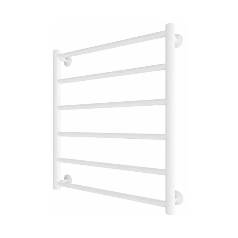 Koupelnový žebříkový radiátor INOX FLAT 122W/230V 57x43 cm nerez/bílá Vrácení Zdarma