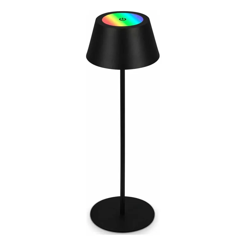 Brilo - LED RGB Stmívatelná nabíjecí dotyková venkovní stolní lampa KIKI LED/2,6W/5V IP44 2600 mAh černá Cenová Bomba