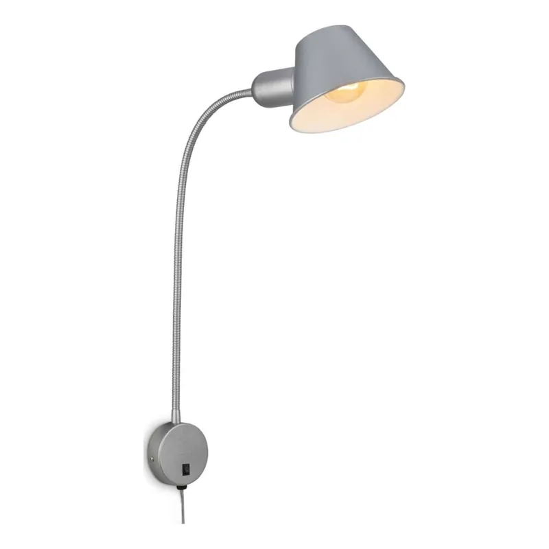Briloner 2089-014 - Flexibilní nástěnná lampa BRELLO 1xE27/10W/230V matný chrom Akční Cena