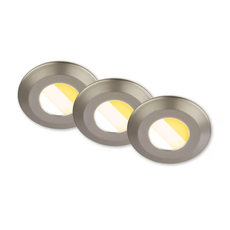 Briloner 7589032 - SADA 3x LED Stmívatelné koupelnové podhledové svítidlo KLIRA LED/4,9W/230V IP44 matný chrom Nakupujte Hned
