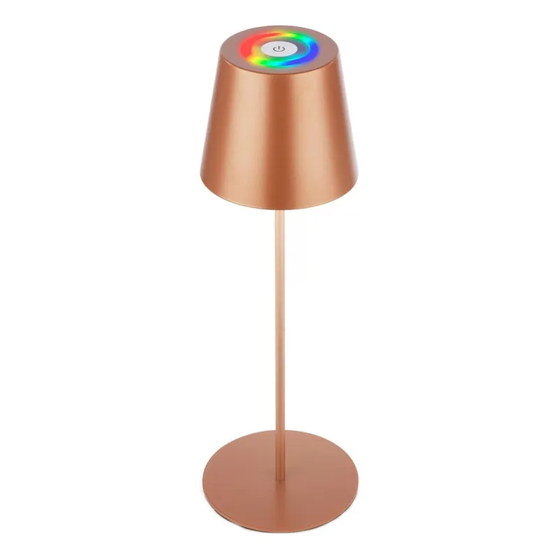 Finální Výprodej Briloner 7510013 - LED RGBW Stmívatelná venkovní nabíjecí stolní lampa CALIDA LED/2,5W/5V IP44 1200 mAh bronzová
