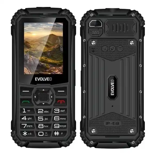 Evolveo - StrongPhone Q1 vodotěsný Dual SIM telefon černá Cenová Bomba