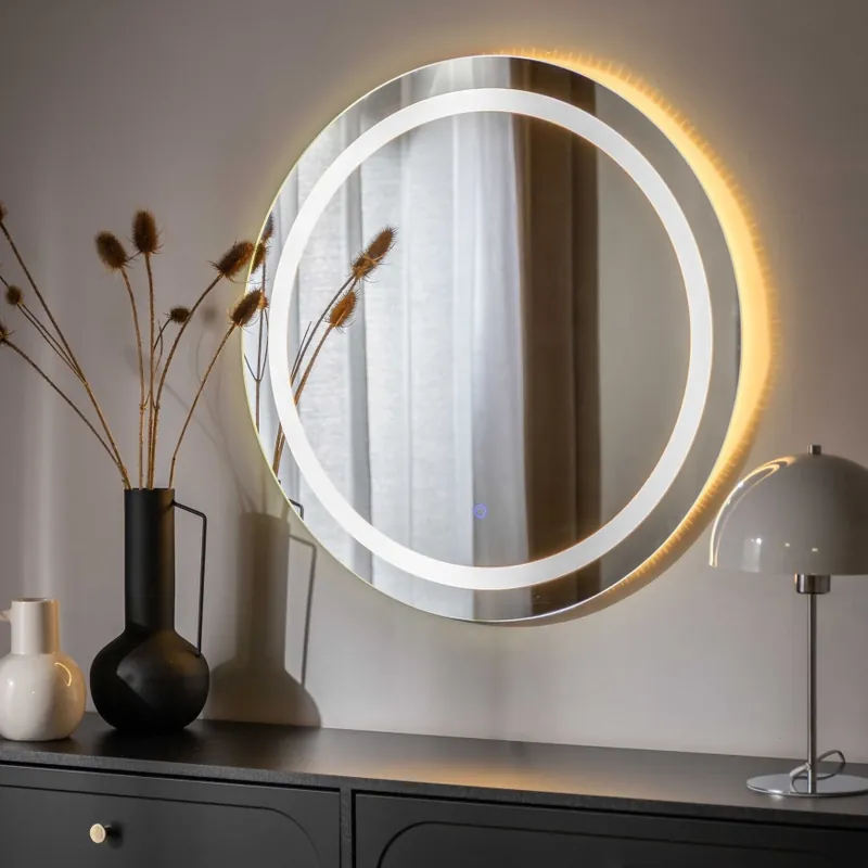 Zuma Line - LED Koupelnové nástěnné zrcadlo s podsvícením LED/36W/230V 3000/4000/6000K pr. 80 cm IP44 Cenová Bomba