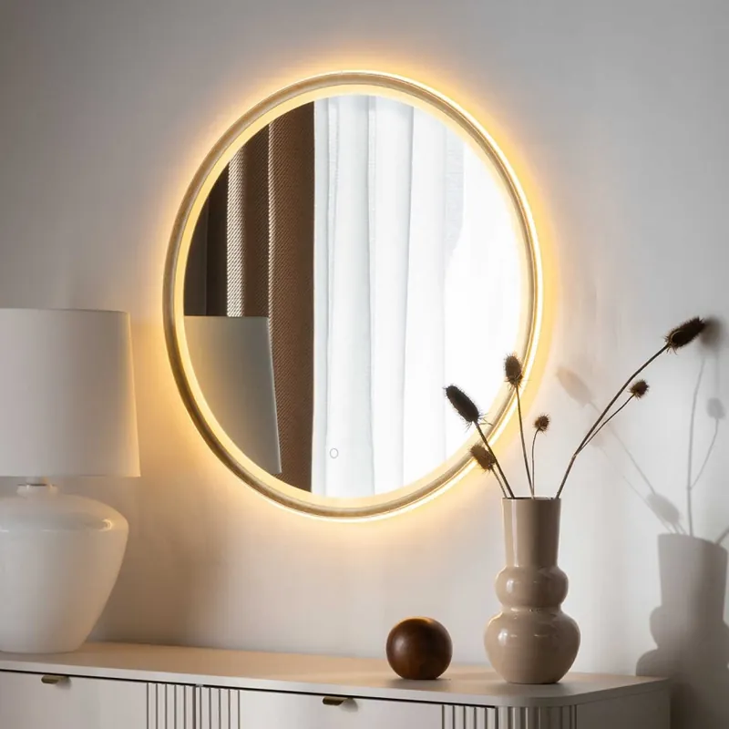 Nakupujte Hned Zuma Line - LED Koupelnové nástěnné zrcadlo s podsvícením LED/36W/230V 3000/4000/6000K pr. 80 cm IP44 mosaz