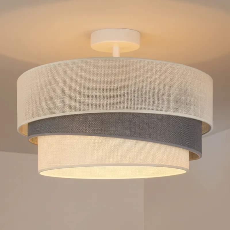 Odeslání Ihned Brilagi - Přisazený lustr TRIO 1xE27/60W/230V pr. 40 cm krémová/šedá