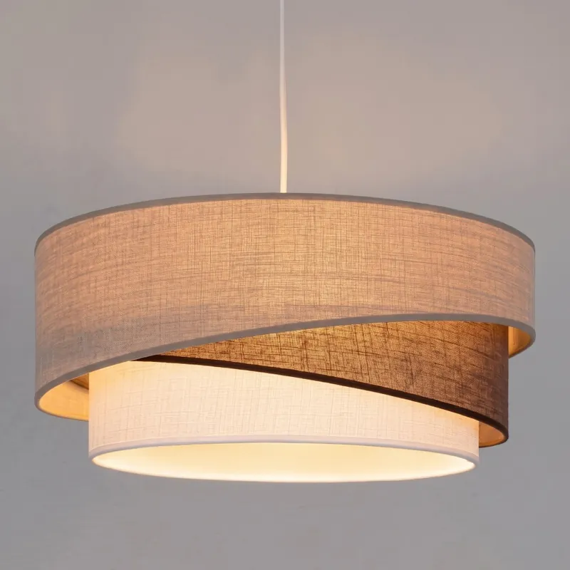 Brilagi - Lustr na lanku ARROW 1xE27/60W/230V pr. 45 cm béžová/hnědá/bílá Dokud Zásoby Vydrží