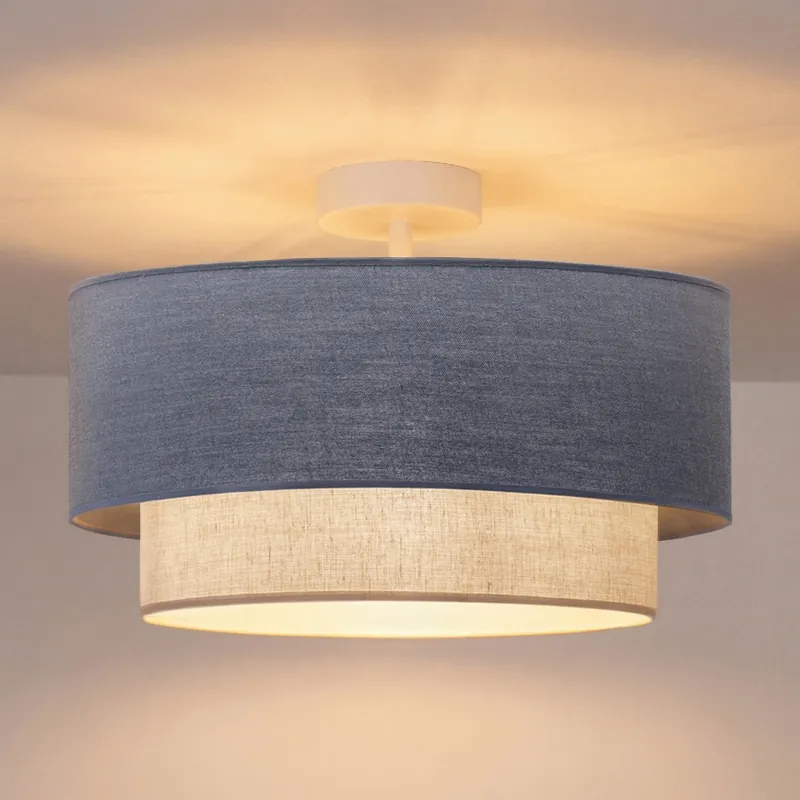 Poslední Šance Brilagi - LED Přisazený lustr BOHO ECO 1xE27/10W/230V pr. 40 cm modrá/krémová