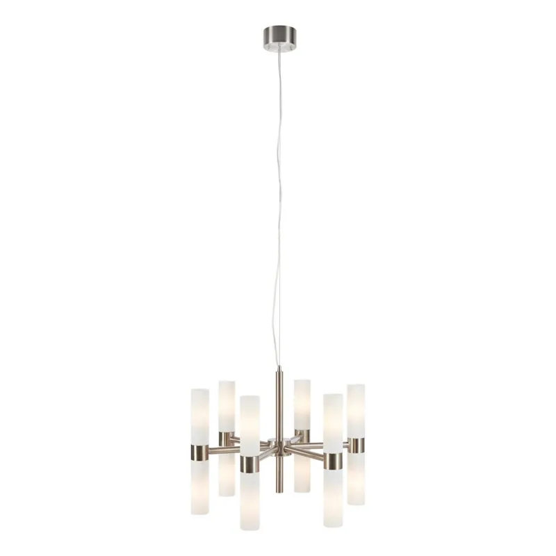 Markslöjd 109154 - Lustr na lanku ELARA 12xE14/40W/230V matný chrom Cenově Výhodný
