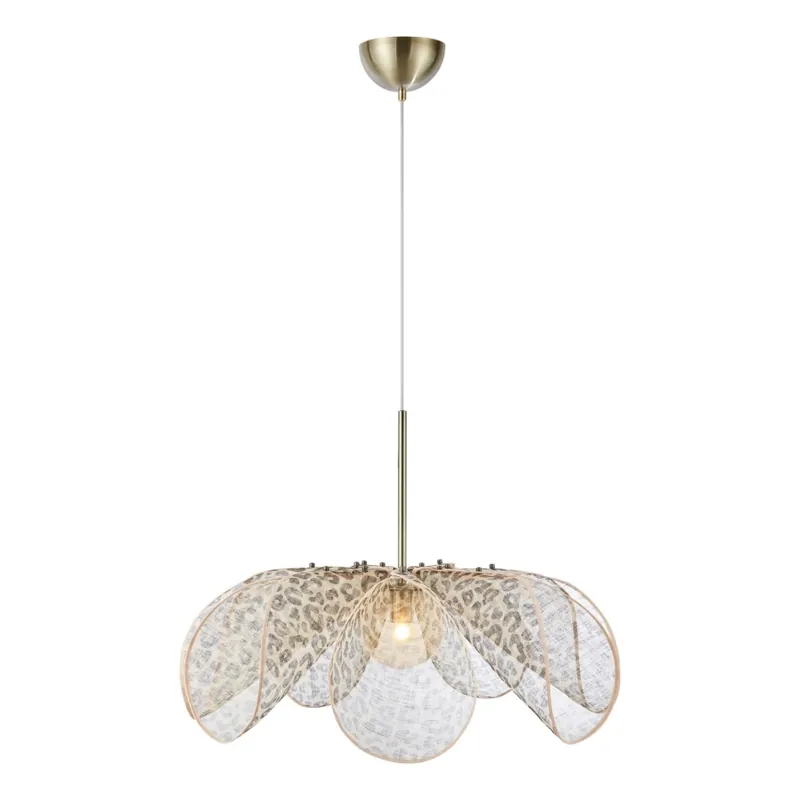 Markslöjd 109170 - Lustr na lanku STYRKA 1xE27/40W/230V pr. 75 cm béžová Speciální Cena