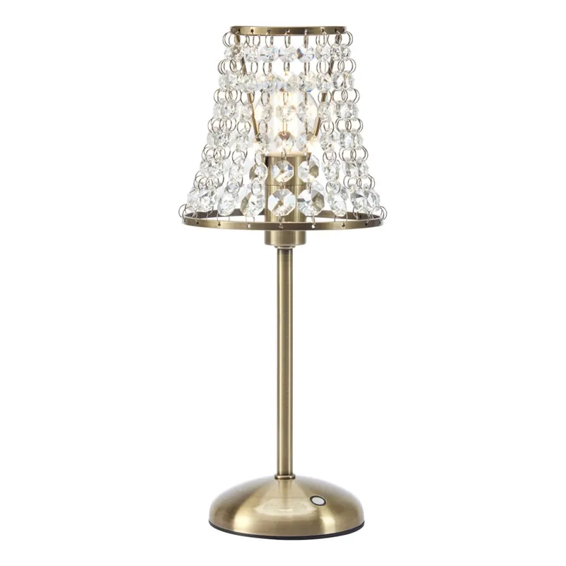 Markslöjd 109125 - LED Stmívatelná nabíjecí dotyková stolní lampa LIORA 1xE14/2W/2000 mAh mosaz Sleva