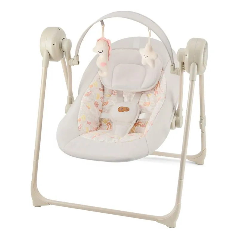 Ihned K Objednání KINDERKRAFT - Dětská houpačka s melodií SWINGEE béžová 4xAAA/230V