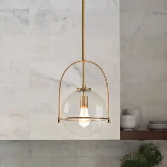Aktuální Quintiesse - Lustr na tyči SOMERSET 1xE27/60W/230V pr. 28,9 cm bronzová