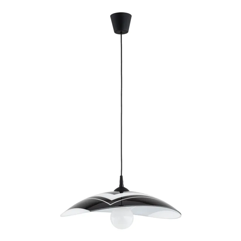 Lustr na lanku CZANI 1xE27/15W/230V černá Výprodej