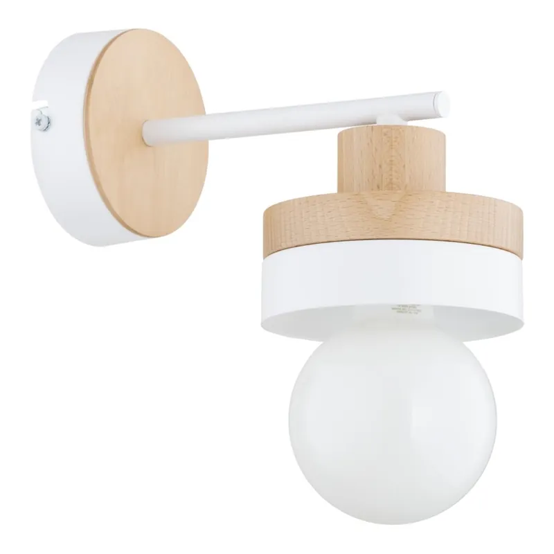 Výhodná Nabídka Nástěnná lampa LARSO 1xE27/15W/230V bílá/béžová
