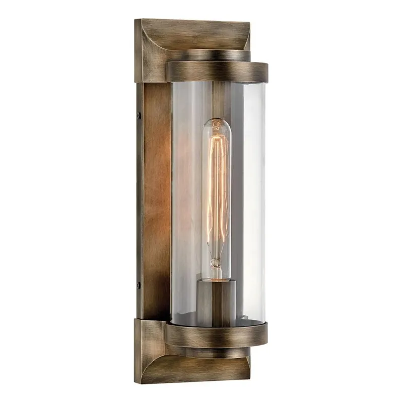 Akční Cena Quintiesse - Venkovní nástěnné svítidlo PEARSON M 1xE27/60W/230V IP44 bronzová