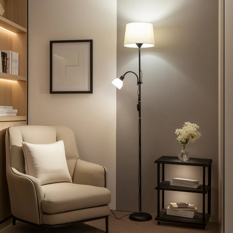 Nejlepší Cena Brilagi - Stojací lampa CERIA 1xE27/100W/230V + 1xE14/25W černá/béžová