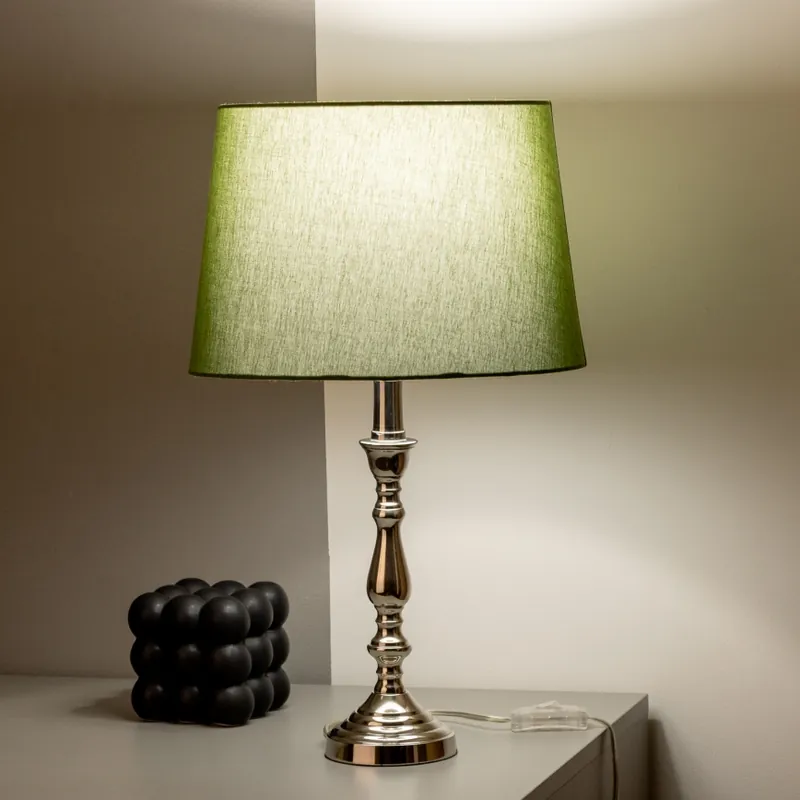 Odeslání Ihned Brilagi - Stolní lampa CERIA 1xE27/60W/230V pr. 30 cm lesklý chrom/zelená