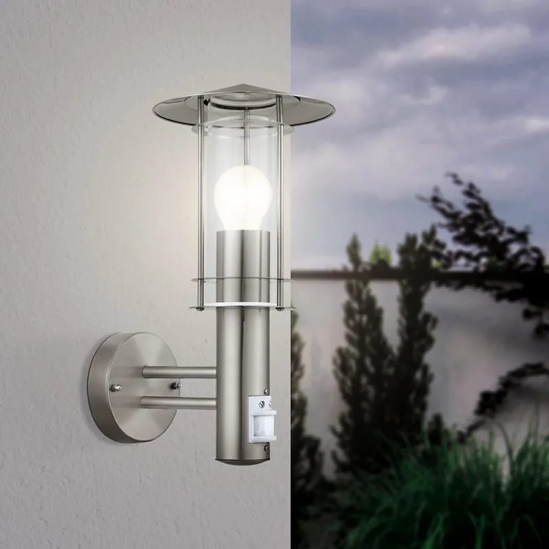 EGLO - Senzorové venkovní nástěnné svítidlo 1xE27/60W/230V IP44 Novinka