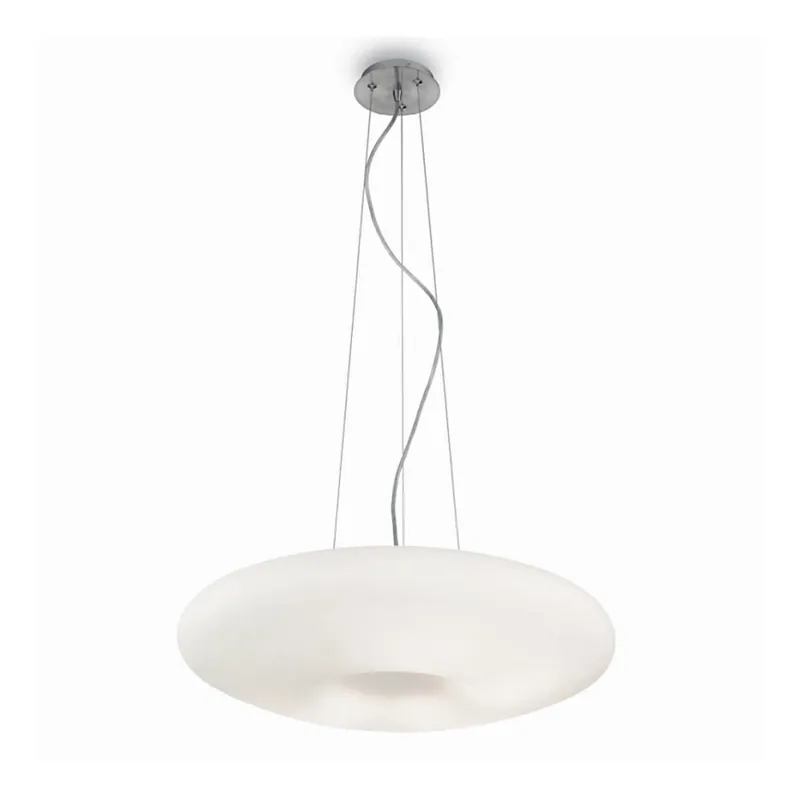 Ideal Lux - Lustr na lanku GLORY 3xE27/60W/230V pr.. 50 cm bílá Dokud Zásoby Vydrží
